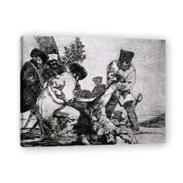 Imagem de What More Can One DoFrancisco De Goya Impressão em tela romântica espanhola - Obra-prima do influente pintor romântico 69,8 x 91 cm emoldurado