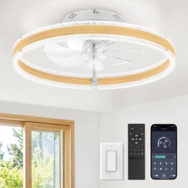 Imagem de Ventilador de teto LEDIARY 20" Low Profile Light 6 Velocidades