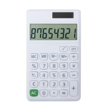 Imagem de Calculadoras básicas padrão, pequena calculadora digital de mesa com visor LCD de 8 dígitos, bateria de energia solar, calculadora inteligente, tamanho de bolso para crianças para escola em casa (8 bits)