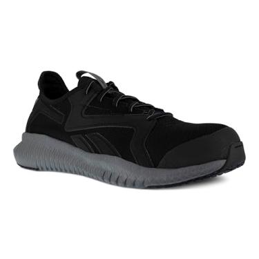 Imagem de Reebok Tênis de trabalho masculino Flexagon 3.0 Safety Toe Athletic Work, Preto/cinza, 7.5 Wide