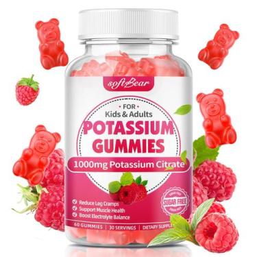 Imagem de Gomas de citrato de potássio softbear 1000 mg sabor framboesa