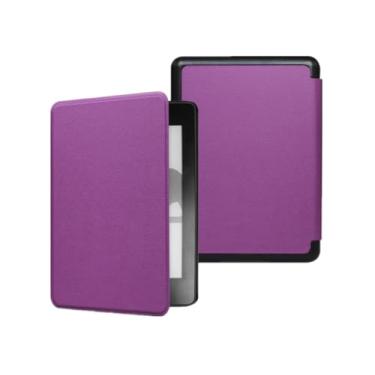 Imagem de Akacy Capa com função hibernar/despertar automática para Kindle Paperwhite de 6,0 polegadas 10ª geração lançada em 2018 (Modelo: PQ94WIF) Capa protetora de couro PU (21)