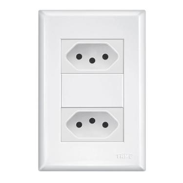 Imagem de Tomada Fame 2p + T 10a Dupla Distanciada- 3890 Evidence