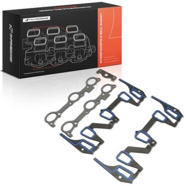 Imagem de A-Premium Kit de vedação do coletor de admissão adequado para Chevrolet Beretta Buick Century 1994-1996 Monte Carlo 1995-1996 Oldsmobile Pontiac, 3.1L V6 GAS OHV naturalmente aspirado
