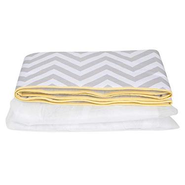 Imagem de Mosq. c/ capa Vies Brooklyn Chevron cinza/amarelo, Biramar Baby, Amarelo