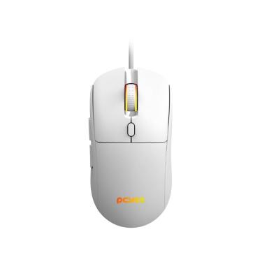 Imagem de Mouse Gamer Pcyes Basaran White Ghost - 12400 DPI - RGB - 6 Botões - PMGBRWG