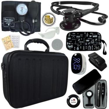 Imagem de Kit Estagio Saude Medicina Enfermagem Farmacia Completo Top - Love Sau
