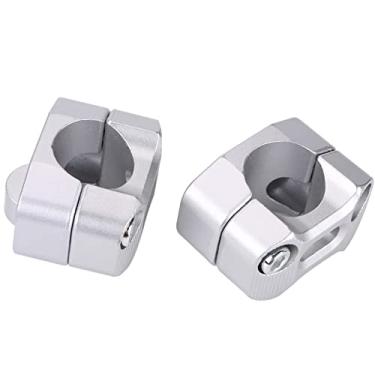 Imagem de Matybobe Cabo de guidão de motocicleta Grampos de montagem de barra de gordura de liga de alumínio parafusos fortes duráveis fáceis de instalar design colorido adequado para a maioria dos quadriciclos