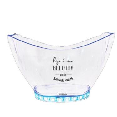 Imagem de Champanheira Com Led Personalizada Salvar Vidas - Krystalon