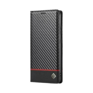 Imagem de Capa De Carteira Em Couro De Fibra De Carbono Para Xiaomi 15T 14T 13T 