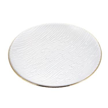 Imagem de uhyOHF Prato de vidro prato de sobremesa prato de sobremesa de cristal prato decorativo pratos japoneses pratos de jantar de cerâmica prato de sushi prato de sobremesa doméstico prato de macarrão Snac