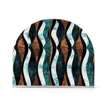 Imagem de Porta-guardanapos de padrão de onda estilo indiano para mesas, porta-guardanapos de Halloween para cozinha, porta-guardanapos de mesa, porta-guardanapos de coquetel, porta-guardanapos de papel239