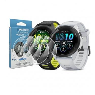 Imagem de TAENTECH Pacote com 6 protetores de tela para Garmin Forerunner 970 47 mm Fácil instalação. Película de TPU transparente antiarranhões e antibolhas, kit de limpeza incluído