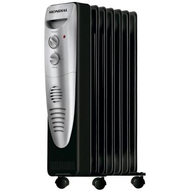 Imagem de Aquecedor a Óleo Mondial A-06 - Preto e Prata