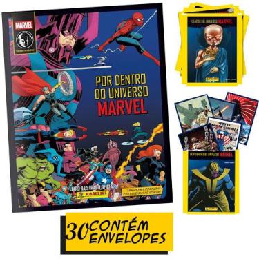 Imagem de Álbum + 150 Figurinhas Universo Marvel HQ História Heróis MARVEL COMIC