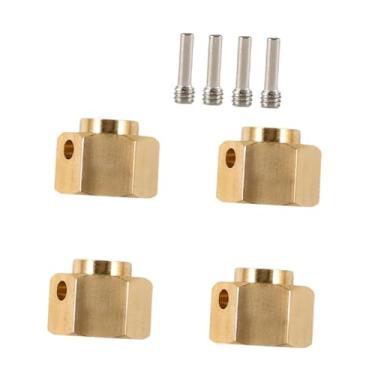 Imagem de menolana Conjunto de 4 Adaptadores Hexagonais Estendidos para Rodas de Carros RC 1/10, Modificações em Veículos, Caminhões e Crawlers RC, 8mm