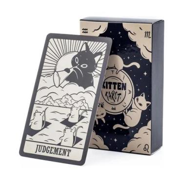 Imagem de Tarô dos Gatos  Kitten Tarot com 78 Cartas Divertidas, Fofas e Diferen