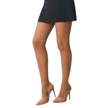 Imagem de Meia calça feminina selene fio 15 básica elastano com lycra 9765.002, 