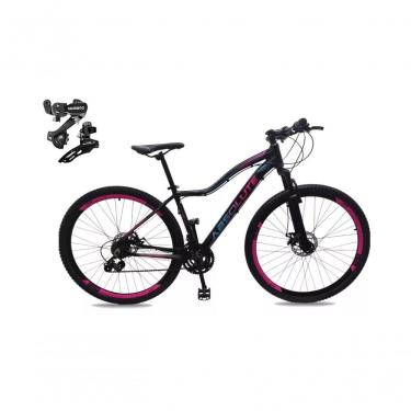 Imagem de Bicicleta Feminina Aro 29 Absolute Hera 24v Cambios Shimano Freio A Disco Mtb Alumínio preto Tam: 15