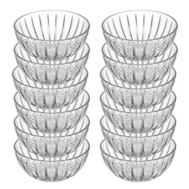 Imagem de Jogo 12 Bowl De Cristal Ecológico Mini Tigela Cumbuca Transparente Wolff 100ml