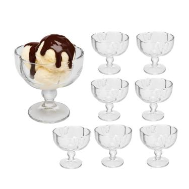 Imagem de Jogo 8 Taça Para Sobremesa Com Pé De Vidro Borboleta Butterfly Wolff 190ml