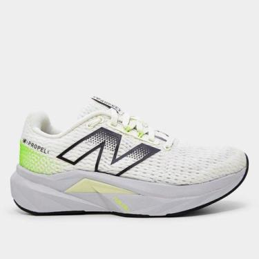 Imagem de Tênis New Balance Fuelcell Propel V5 Feminino, Bege claro, 34