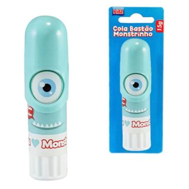 Imagem de Cola Escolar Bastão Monstrinho Azul - 15g - Kz5015az - Kaz