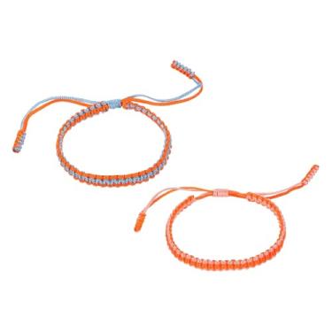 Imagem de PATIKIL Pulseiras trançadas feitas à mão, pulseiras de corda trançada ajustáveis, pulseiras tibetanas de proteção da sorte, One Size, Nylon, Sem Pedra Preciosa