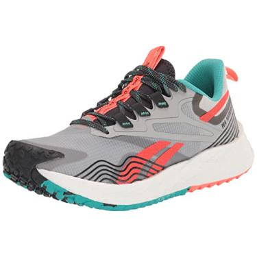 Imagem de Reebok Men's Floatride Energy 4.0 Adventure Running Shoe, Pure Grey/Classic Teal/Orange Flare, 7