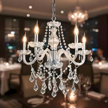 Imagem de Lustre Sala de Jantar Candelabro de Cristal Legítimo 5 braços E14 Bivo