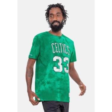 Imagem de Camiseta Mitchell & Ness Galaxy Tie Dye Boston Celtics Larry Bird Masculino-Masculino