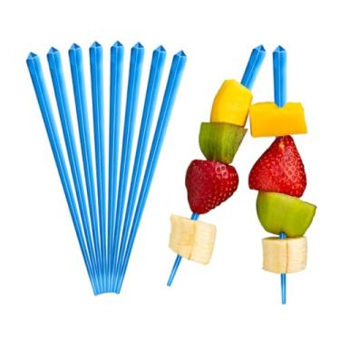 Imagem de Prisma de palitos de coquetel de 1000 peças 7,62 cm (3") - Enfeite elegante e elegante para coquetéis, palitos de plástico perfeitos para aperitivos e bebidas, espetos extravagantes versáteis para