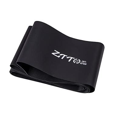 Imagem de Milageto Revestimento de pneu de nylon para MTB 20 pol. / 26 pol. Correia antifuros para de de montanha Proteção de proteção do tubo , 26 pol. Preto 80 mm