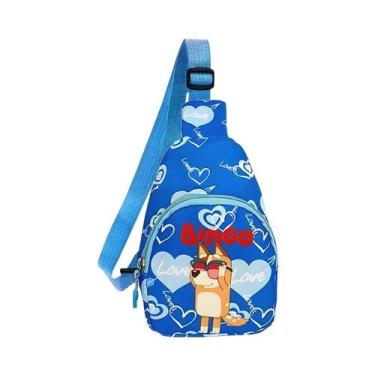 Imagem de Bolsa De Cintura Infantil Bluey Bingo, Bolsa De Lanche Em Estilo Carto