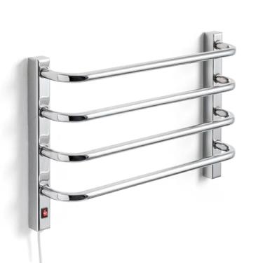 Imagem de Aquecedor de Toalha Pequeno Cromado Flape Fio Lado Esquerdo 110v