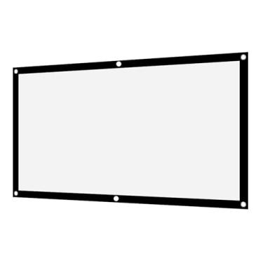 Imagem de Generic Tela Branca Portátil do Projetor do Poliéster para o Filme de Acampamento Exterior, Tela de Projeção Não-vinco 16:9 para a Noite Filme Quintal (#12)