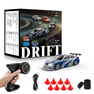 Imagem de RC Drift Car Everbigmai 1/43 Mini com giroscópio 2,4 GHz 4WD