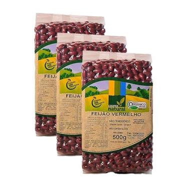 Imagem de Kit 3X: Feijão Vermelho Orgânico Coopernatural 500g