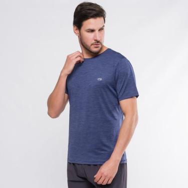 Imagem de Camiseta Poliamida Masculina Marcio May Fitness Vivant Azul, GG, Azul 