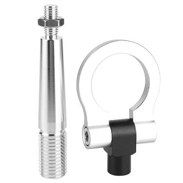 Imagem de aqxreight Gancho de Reboque para Parafuso Estilo JDM No Anel de Reboque de Corrida de Pista Adequado para FX35 / FX45 / FX50 QX70Silver Carro de Metal Duro FX45 / Adequado para QX70 FX35 / GTR /