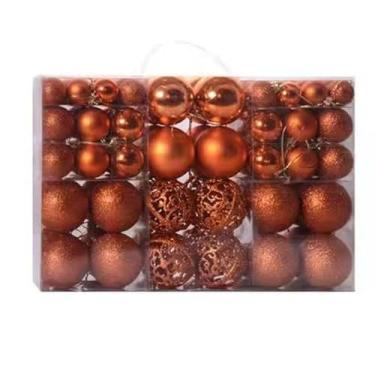 Imagem de yhklatwz 100 peças de bolas decorativas festivas (com cordão), ornamentos de bola de estilo luxuoso adequados para o dia de São Patrício, Natal, festas de aniversário (laranja)