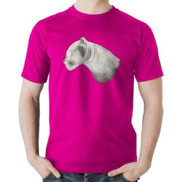 Imagem de Camiseta Algodão Jaguar - Foca na Moda, Rosa, GGG