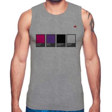 Imagem de Regata Rock Color Guide - Foca na Moda, Cinza, P