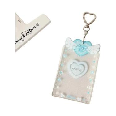 Imagem de Chaveiro De Anjo Fofo, Suporte Transparente Para Photocard Kpop, Charm