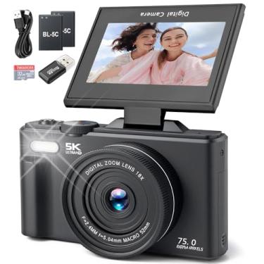 Imagem de Camera Fotografica, Camera Digitâl, Câmera Fotográfica, Câmera Digitâl, Câmera Digital, Câmera Fotografica Profissional, Camera Fotografica Digital, Vídeo de 5K, Tela Giratória de 180 Graus