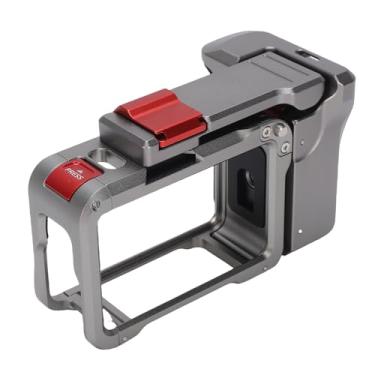 Imagem de Jectse Gaiola para Câmera de Ação, Estrutura Protetora de Liga de Alumínio Com Alça Lateral para Action 4 3 5 Pro 6, Design Modular Antiderrapante Suporte para Sapata Fria