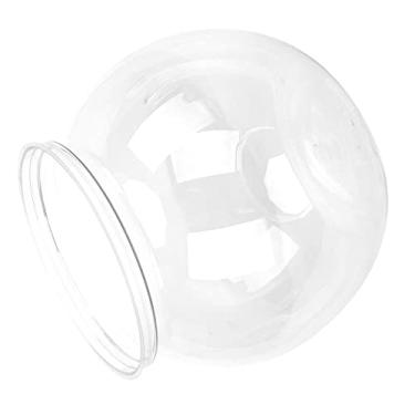 Imagem de Luqeeg Mini Aquário de Plástico Transparente Resistente Ao Impacto para Decoração de Mesa ou Estante Material: Plástico (Grande: Aprox. 17,6x16,2x15cm / 6,93x6,38x5,91)