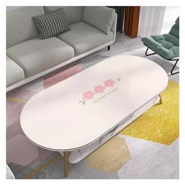 Imagem de Toalha de mesa de centro PVC toalha de mesa oval corredor de mesa redonda tapete de mesa (3,80 x 140 cm)