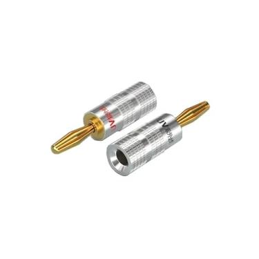 Imagem de Conector de cabo de alto-falante, parafuso, terminal de plugue sem solda, núcleo de cobre, amplificador de potência de cabeça de lanterna, conector banana (preto-curva)