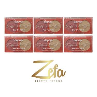 Imagem de Kit 06 Paleta Duo Blush Matte E Iluminador Cor B - Dapop